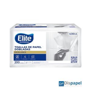 TOALLA PAPEL INTERFOLIADA DOBLE HOJA 18X200 HOJAS MARCA ELITE CODIGO 40844