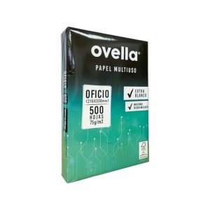 RESMA OFICIO OVELLA 75 GRAMOS 216 X 330 MM 1 PAQUETE.