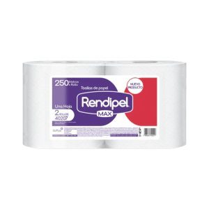 TOALLA PAPEL RENDIPEL MAX  2X250 MT COD 40207