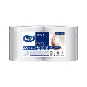 TOALLA ELITE JUMBO PROFESIONAL AUTOCORTE 2X200 MTS DOBLE HOJA CODIGO 40724
