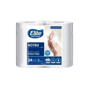 TOALLA PAPEL MARCA ELITE 1 PAQUETE 2 ROLLOS POR 24 MT CODIGO 40782