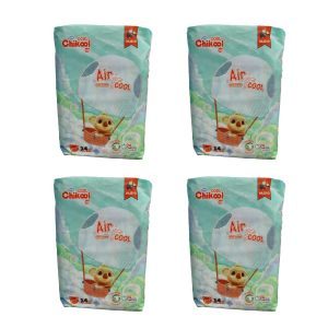 Pañales Chikool Super Air Cool Talla XXG Pack 56 Un (4 paquetes x 56 unidades) 12 A 17 KG