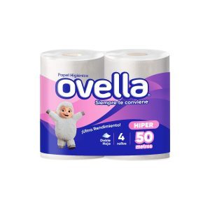 Papel Higiénico Ovella 50 Mt Por 32 Rollos Doble Hoja