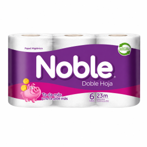 Papel higiénico noble 6x23 metros - manga
